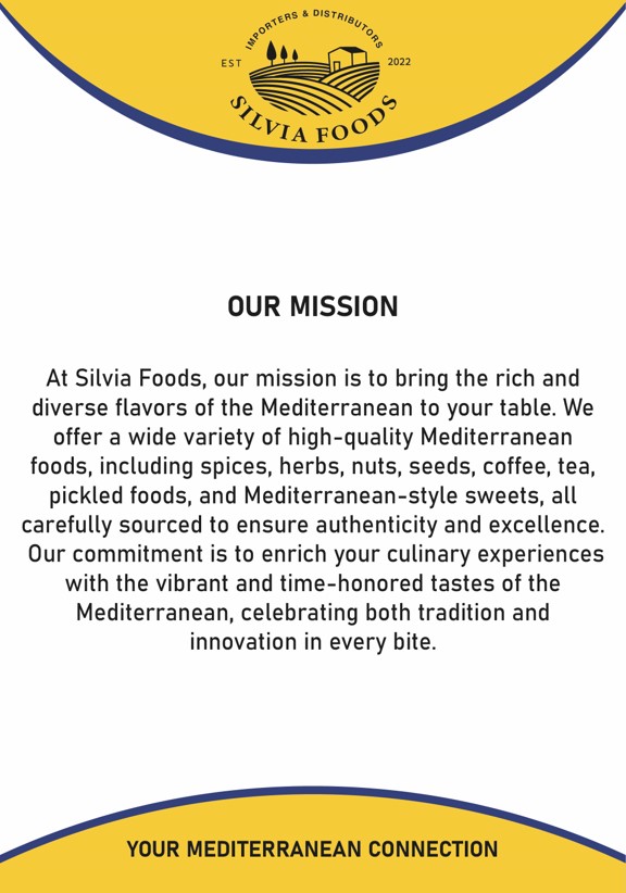 Silvia Foods mission statement